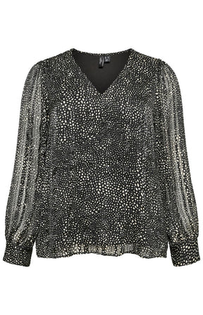 Vero Moda Curve Nabila Blouse Black  