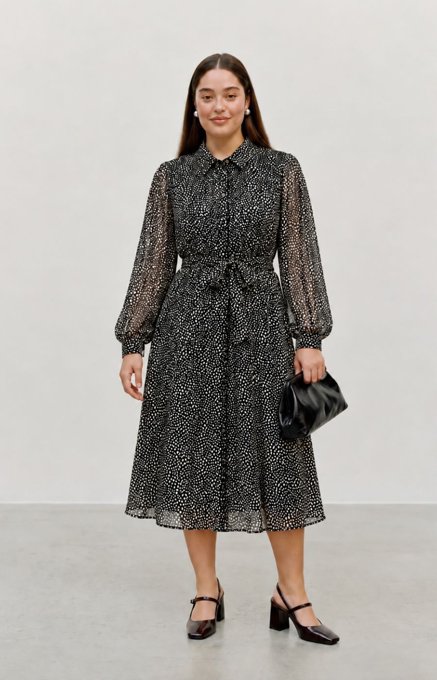Vero Moda Curve Nabila Dress in Black 