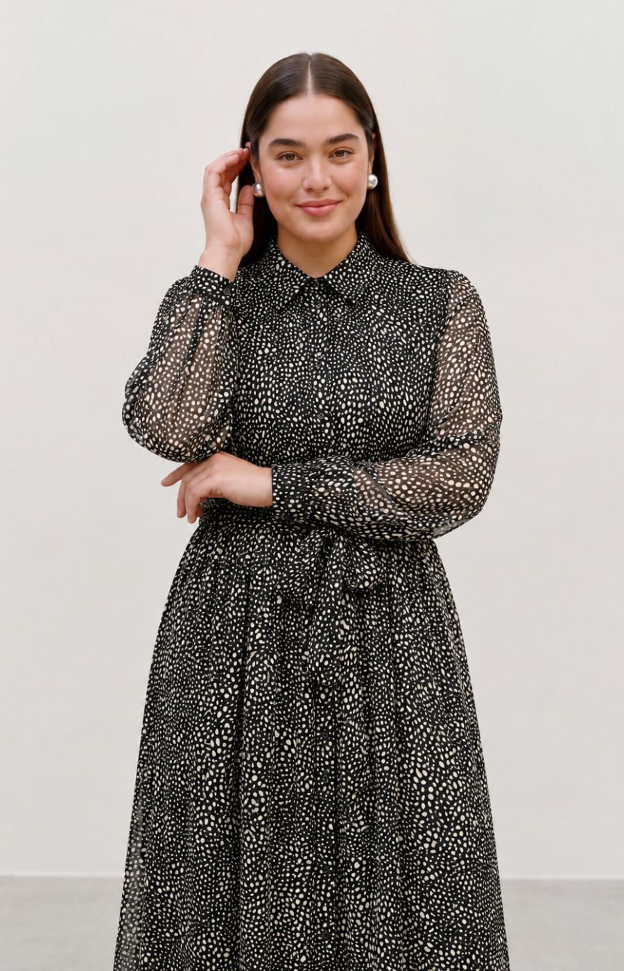 Vero Moda Curve Nabila Dress in Black 