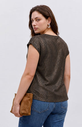 Vero Moda Curve Nelena Top in Chocolate 