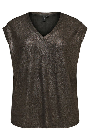 Vero Moda Curve Nelena Top in Chocolate 