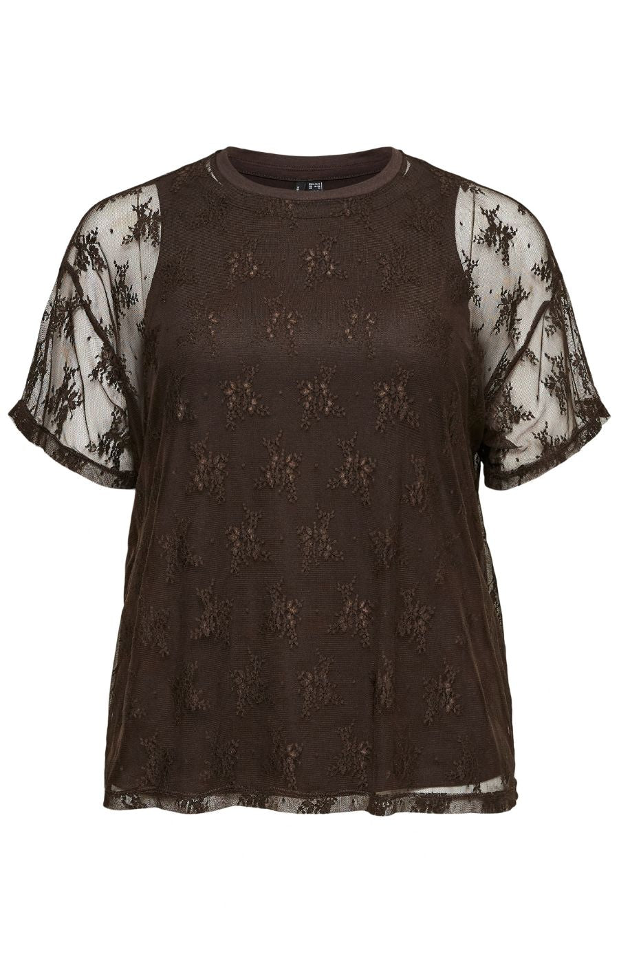 Vero Moda Curve Nikita Top in Chocolate 