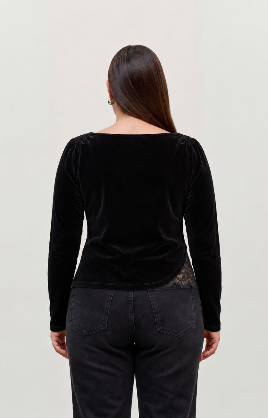 Vero Moda Curve Rikke Top in Black