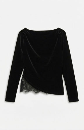 Vero Moda Curve Rikke Top in Black 