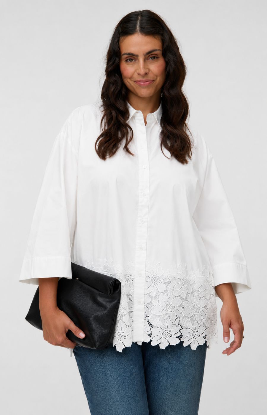 Vero Moda Curve Ritta Shirt in White  
