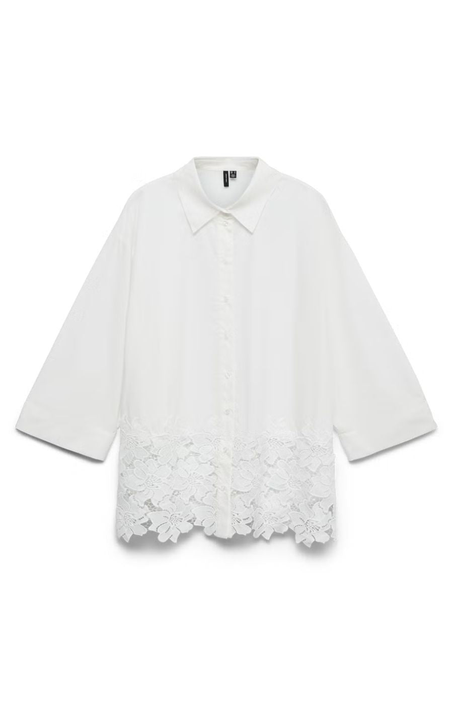Vero Moda Curve Ritta Shirt in White  