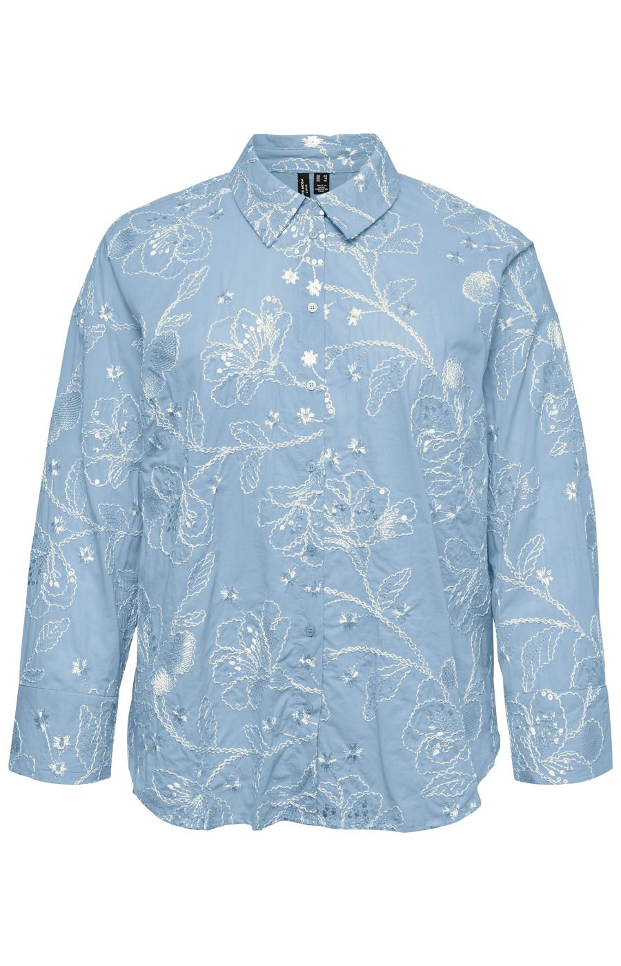 Vero Moda Curve Shine Shirt in Blue 