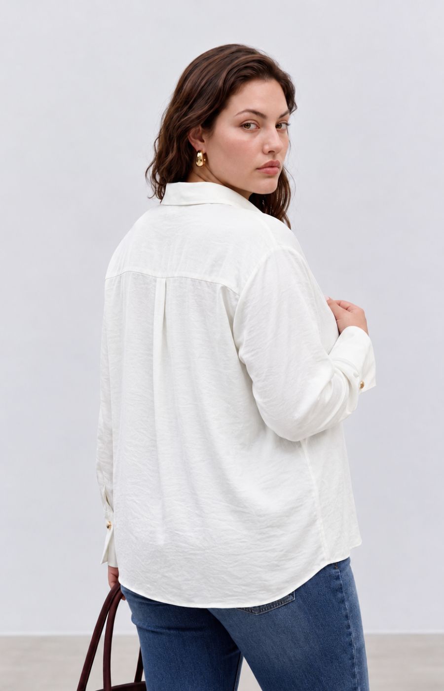 Vero Moda Curve Sommer Shirt in White 