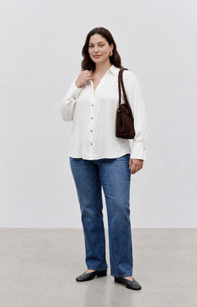Vero Moda Curve Sommer Shirt in White 