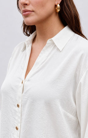 Vero Moda Curve Sommer Shirt in White 