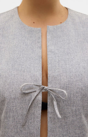 Vero Moda Curve Tammi Waistcoat in Grey