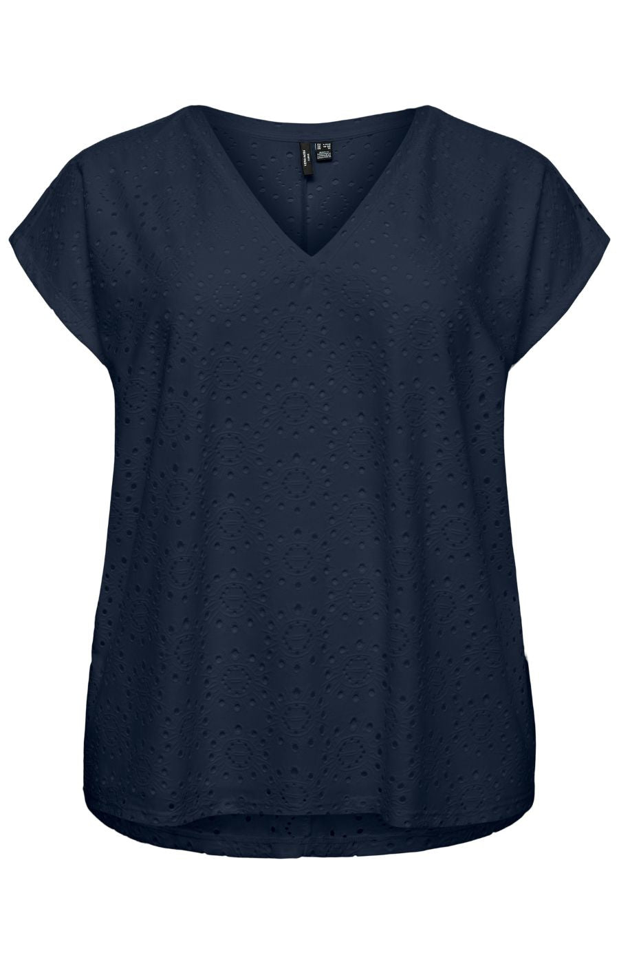 Vero Moda Curve Tassa Top in Navy 