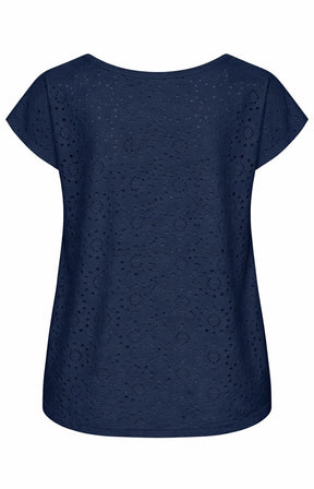 Vero Moda Curve Tassa Top in Navy 
