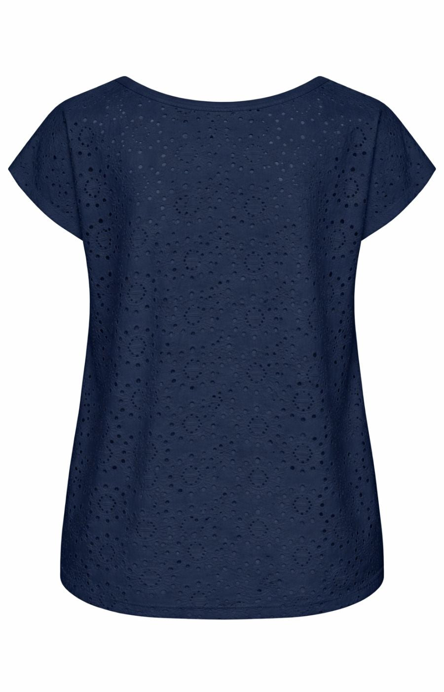 Vero Moda Curve Tassa Top in Navy 