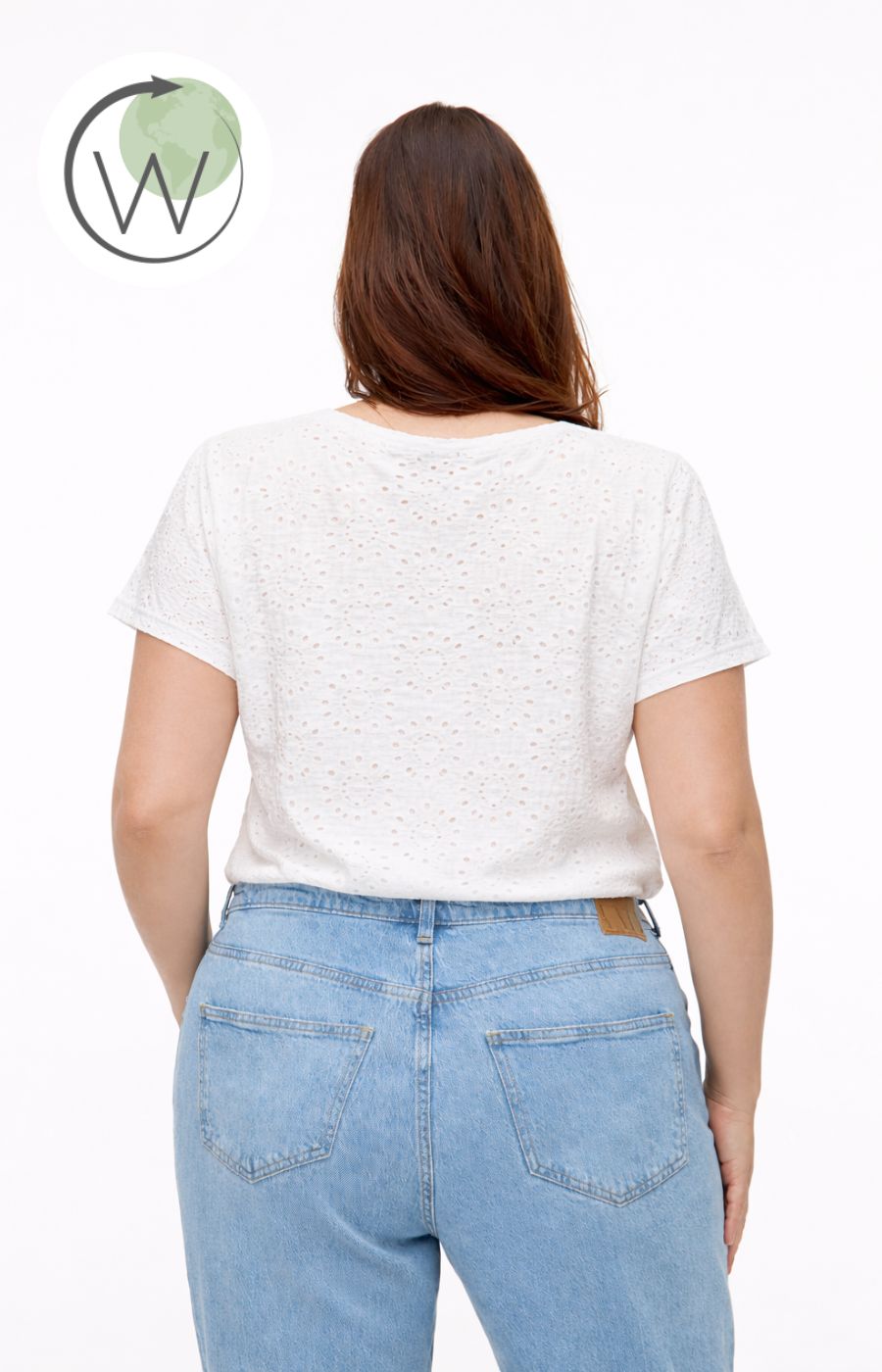 Vero Moda Curve Tassa Top in White
