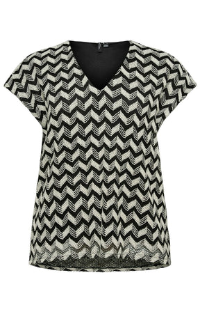 Vero Moda Curve Tikka Top in Black   