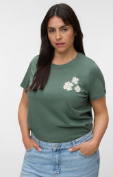 Vero Moda Curve Vanja T-Shirt in Khaki 