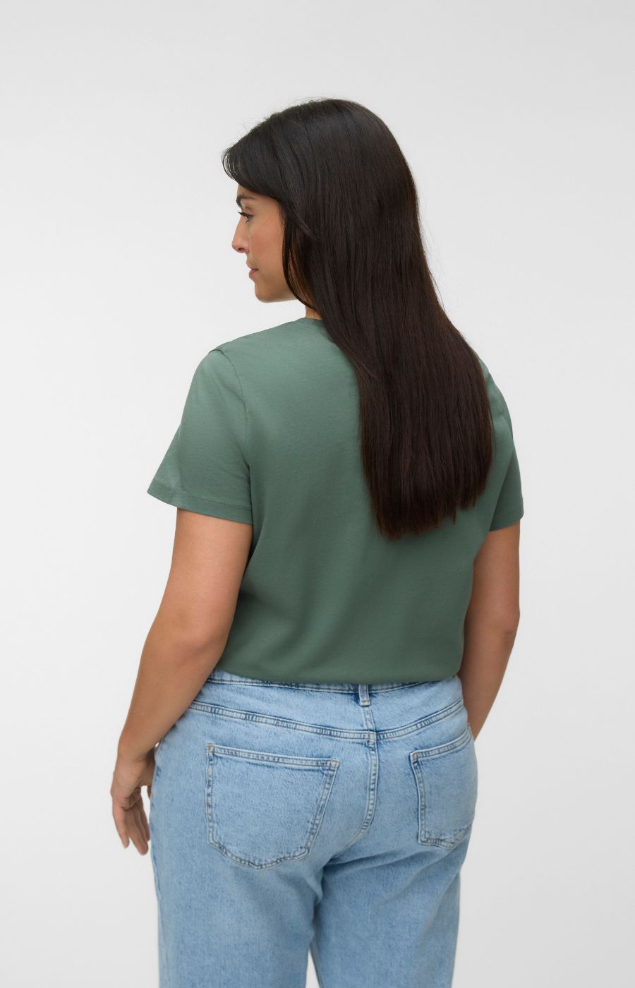  Vero Moda Curve Vanja T-Shirt in Khaki  