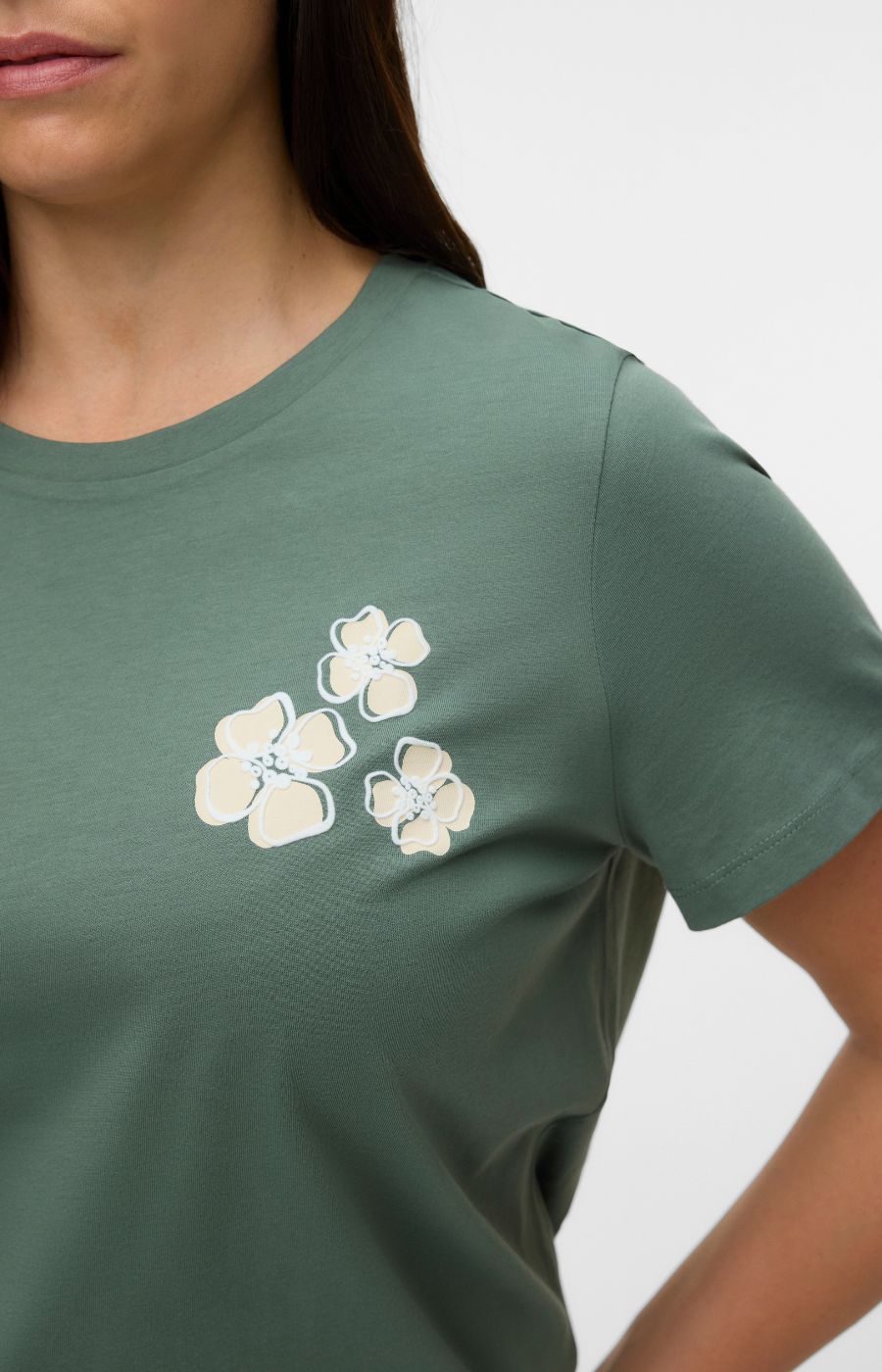 Vero Moda Curve Vanja T-Shirt in Khaki  
