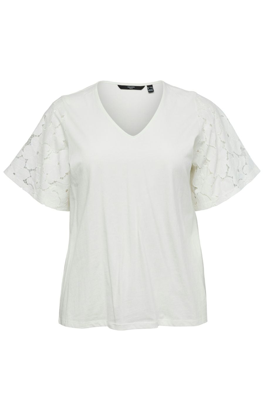 Vero Moda Curve Villa T-Shirt in White