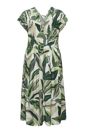 Vero Moda Curve Zoey Dress in Green 