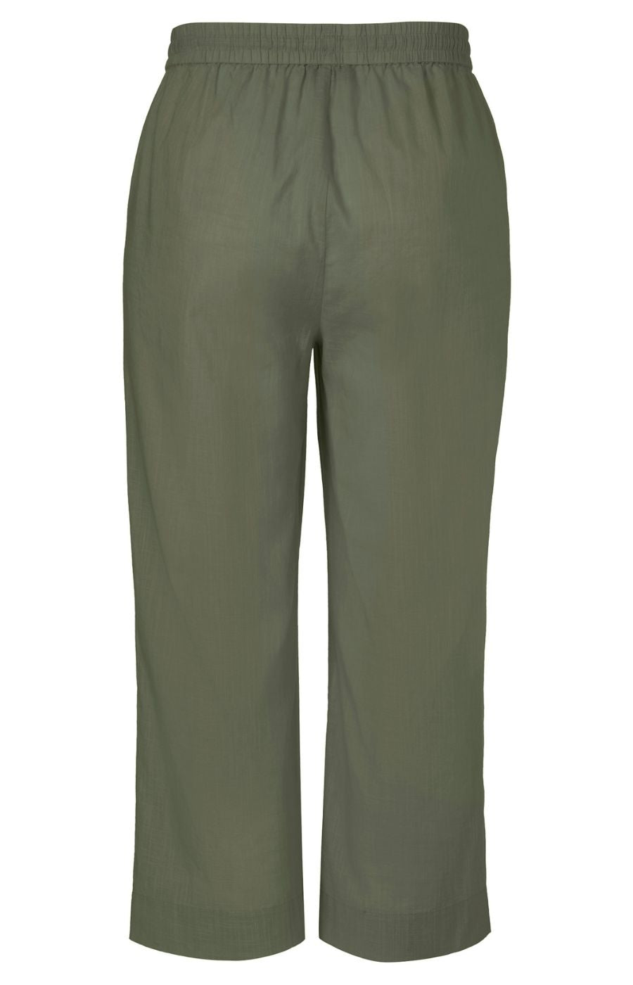 Via Appia Due Cotton Trousers in Khaki 