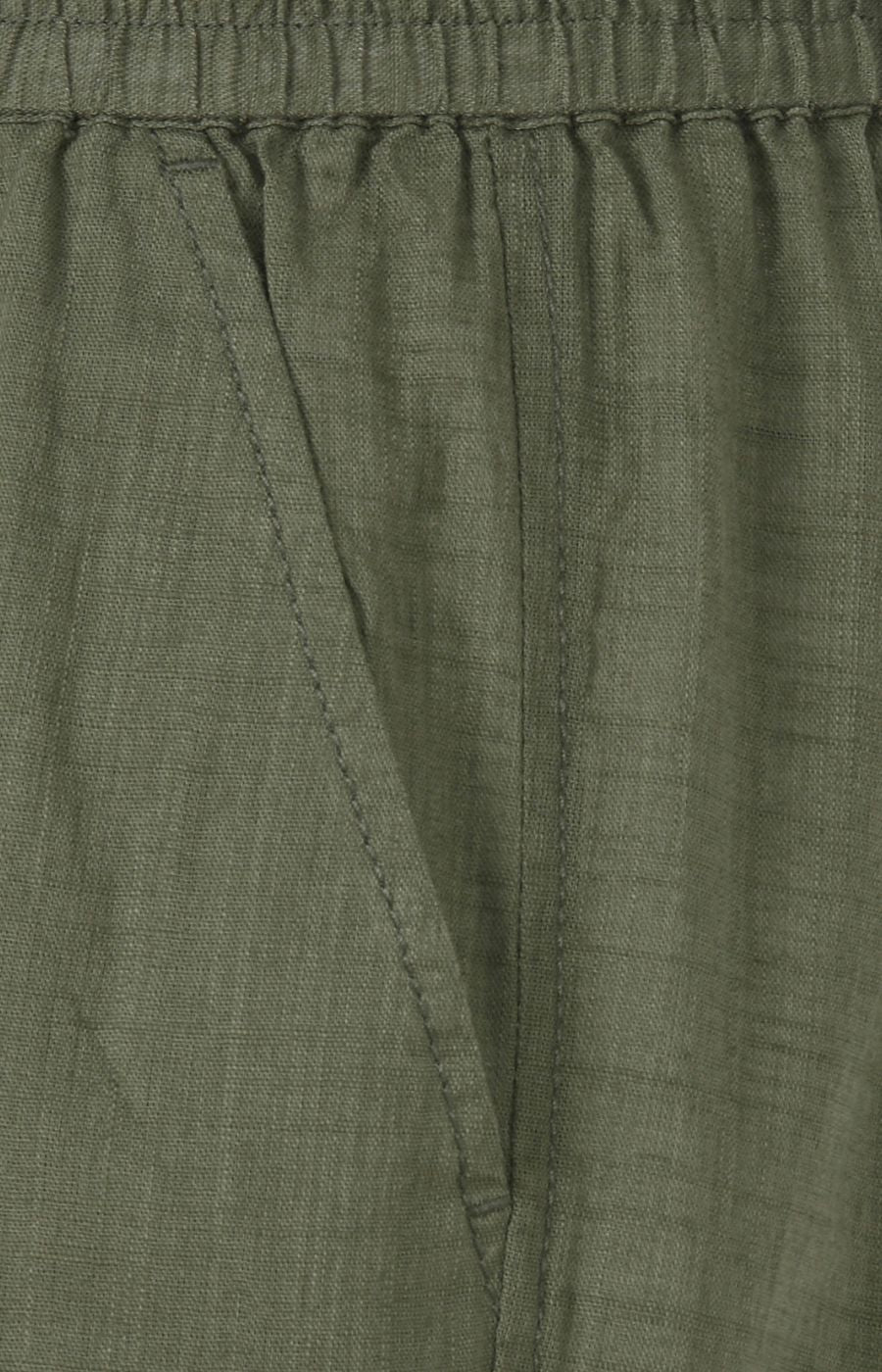 Via Appia Due Cotton Trousers in Khaki 