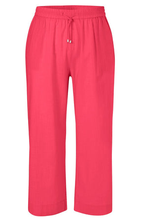 Via Appia Due Cotton Trousers in Pink 