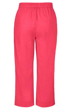 Via Appia Due Cotton Trousers in Pink