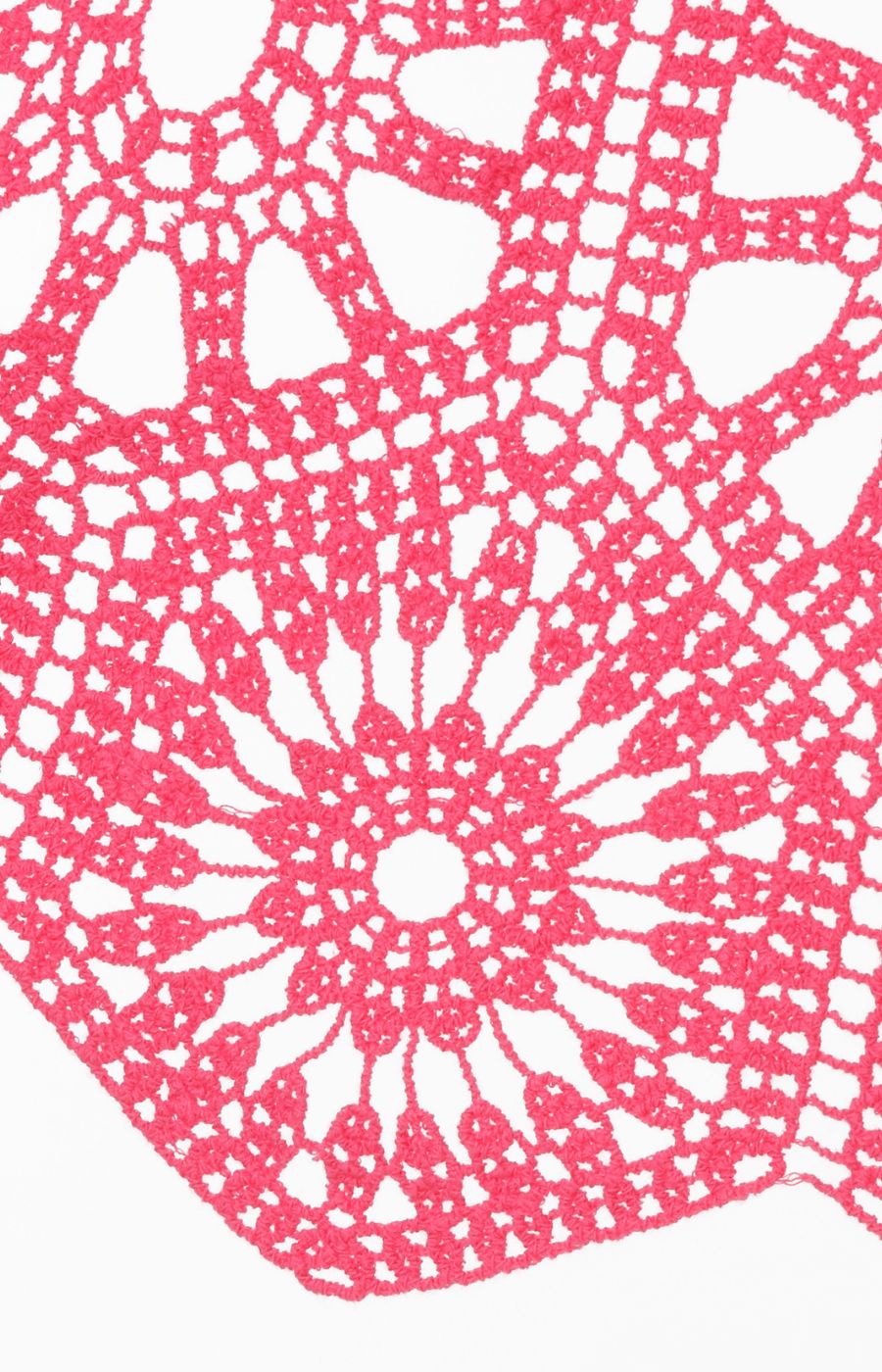 Via Appia Due Crochet Top in Pink  
