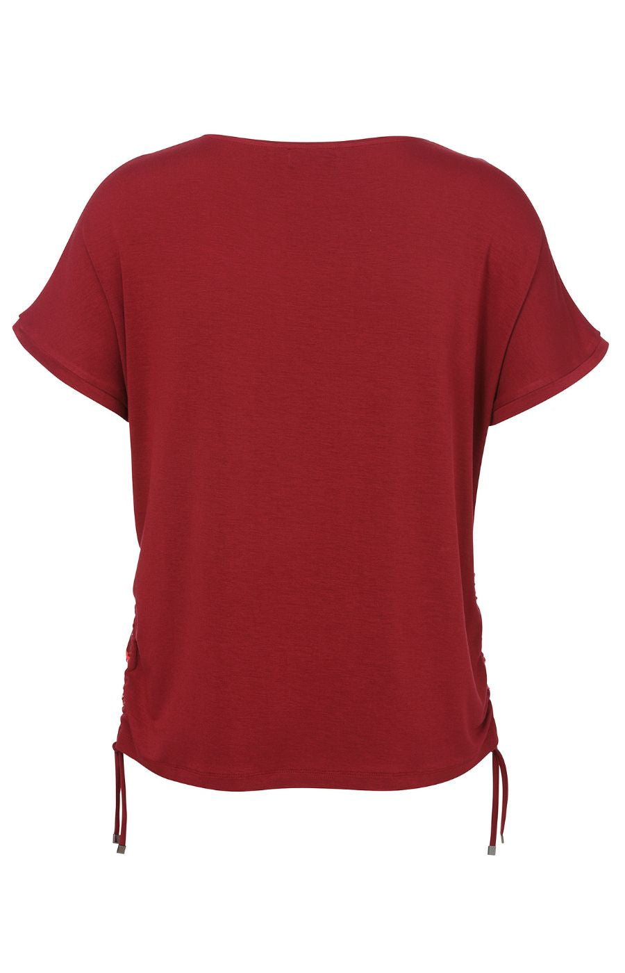 Via Appia Due Drawstring Top in Wine
