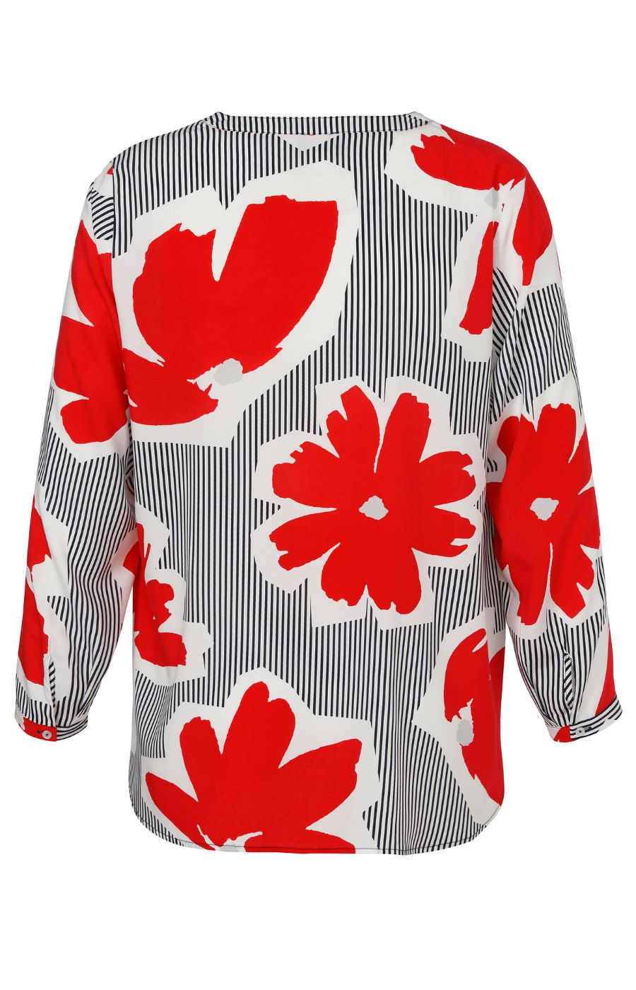 Via Appia Due Floral Blouse in Red