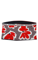 Via Appia Due Loop Scarf in Navy and Red