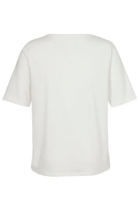 Via Appia Due Motif T-Shirt in White 