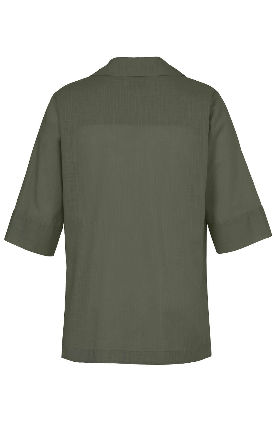 Via Appia Due V Neck Jacket in Khaki