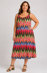 Via Appia Due Zig-Zag Dress 