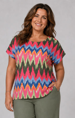 Via Appia Due Zig Zag T-Shirt 