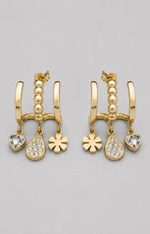 Violet Earrings in Gold 