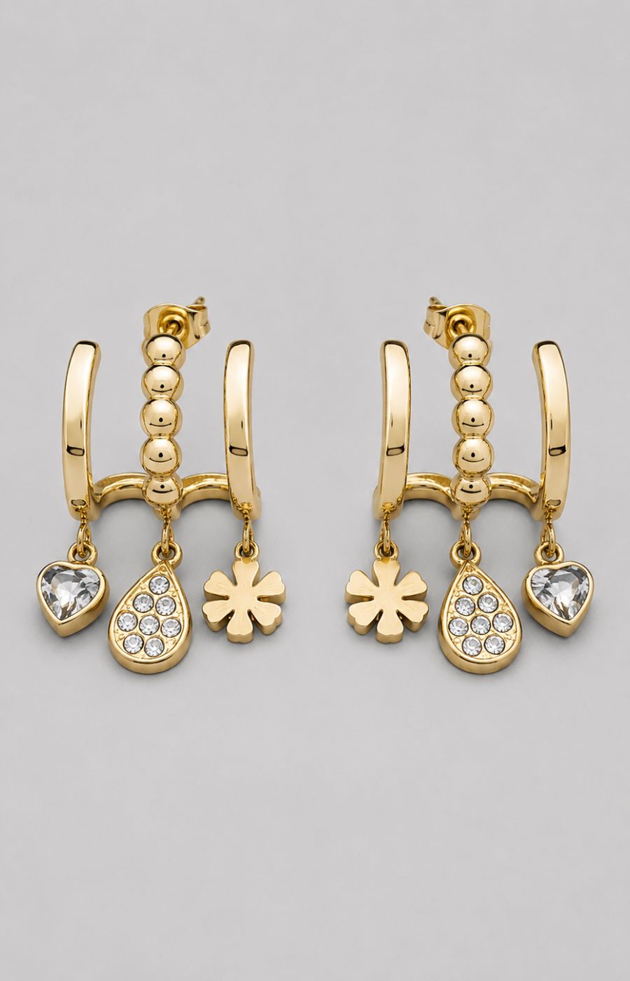 Violet Earrings in Gold 