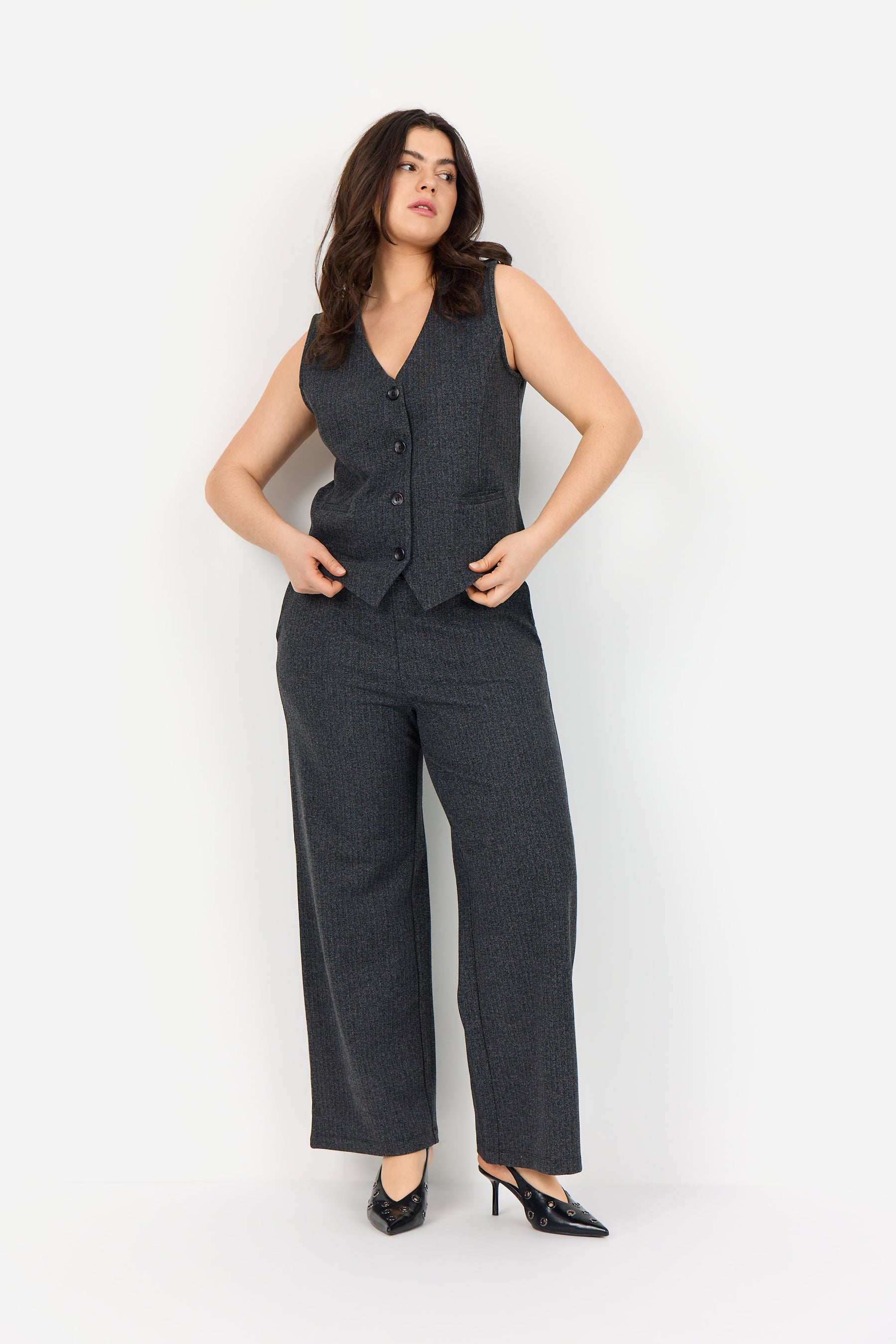 Wasabi Noida Waistcoat in Grey