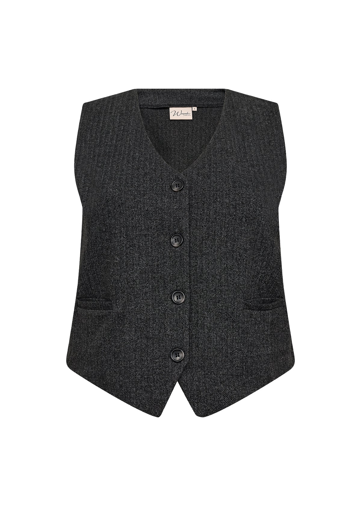 Wasabi Noida Waistcoat in Grey