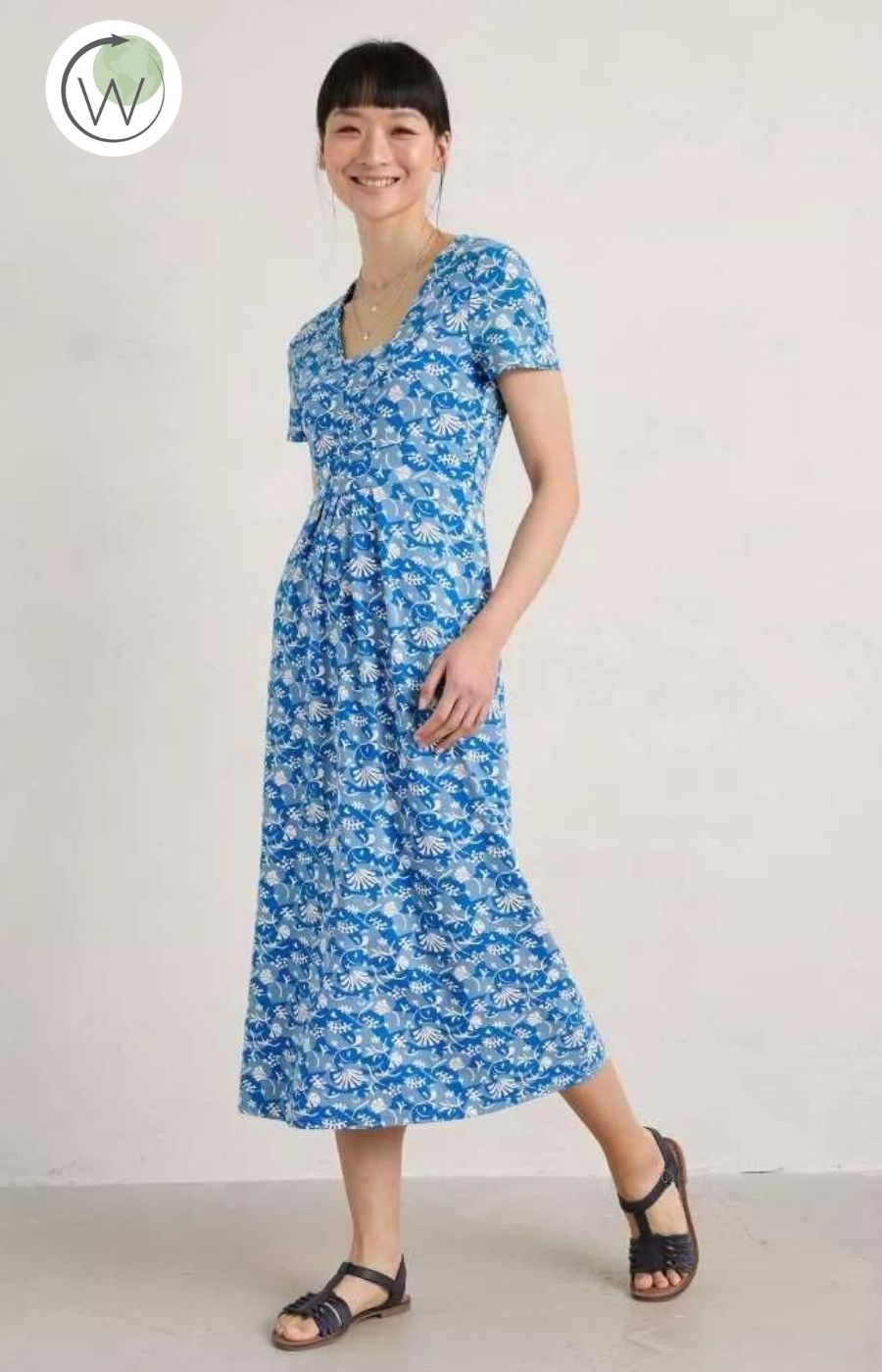 Seasalt Dress in Seabed Blue