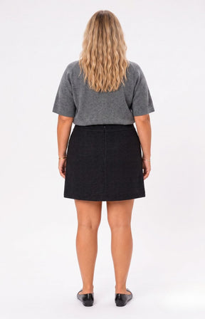 Wasabi Alberta Skirt in Black , This image was created using AI