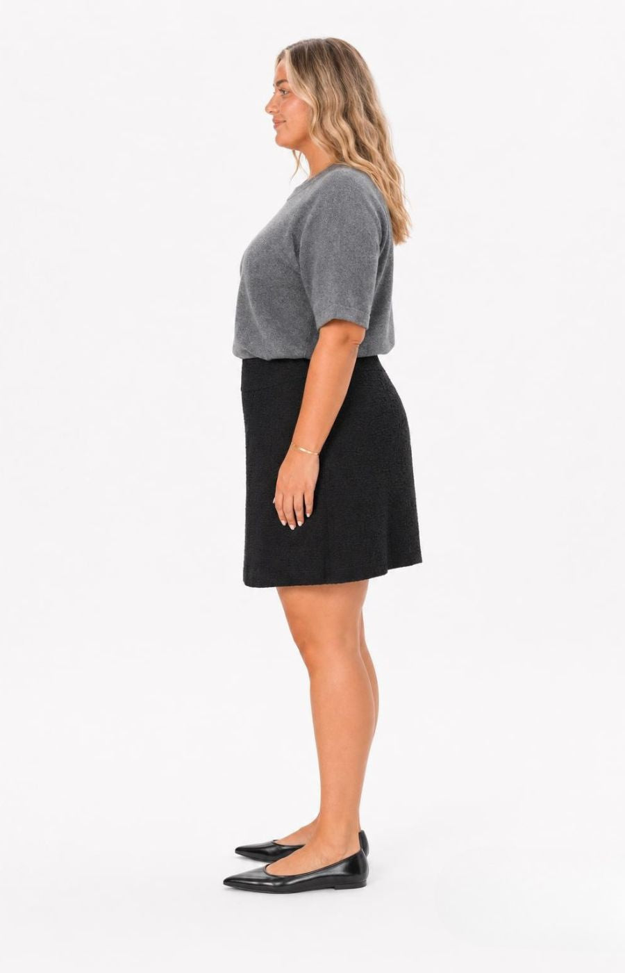 Wasabi Alberta Skirt in Black , This image was created using AI