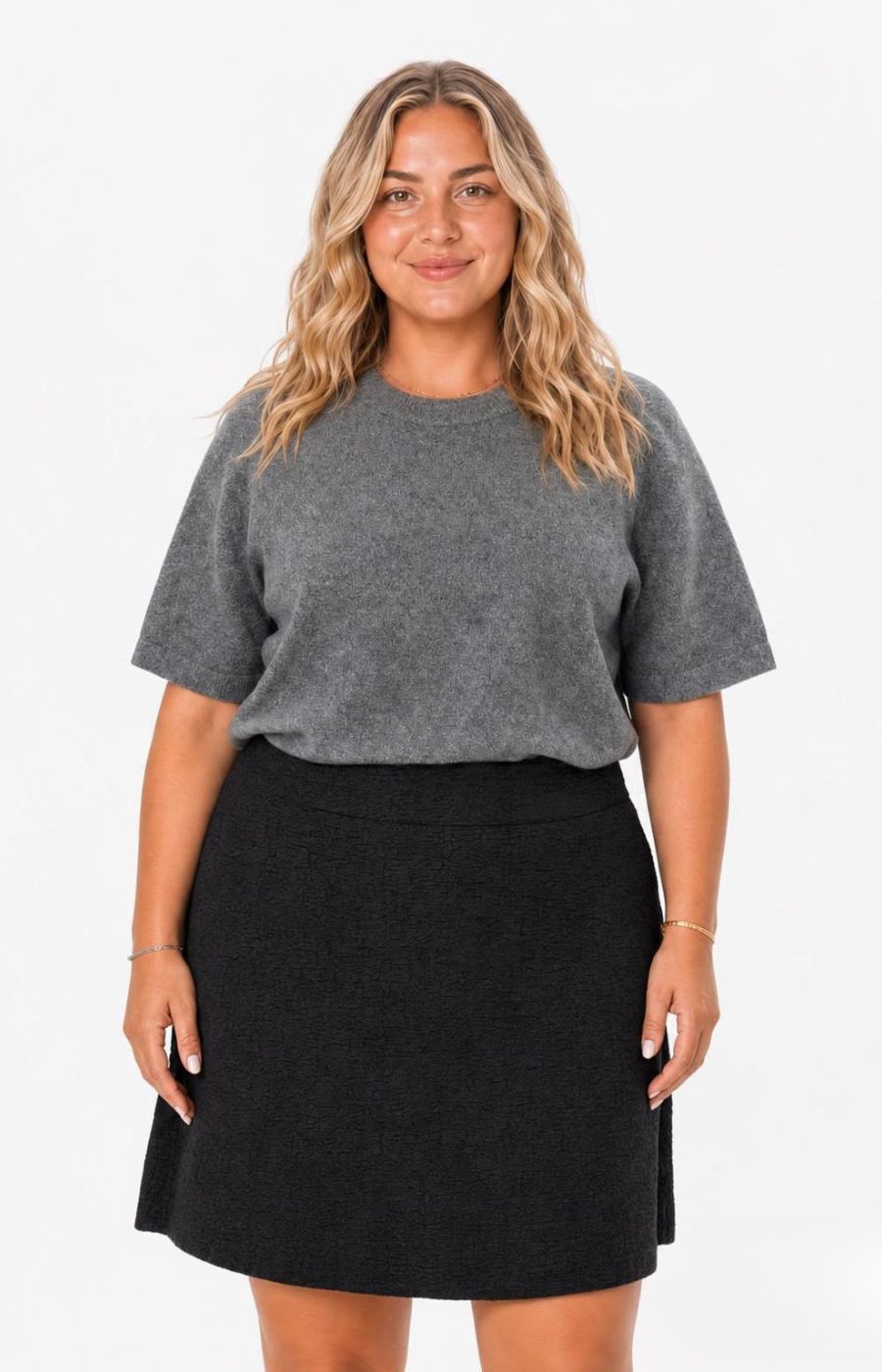 Wasabi Alberta Skirt in Black , This image was created using AI