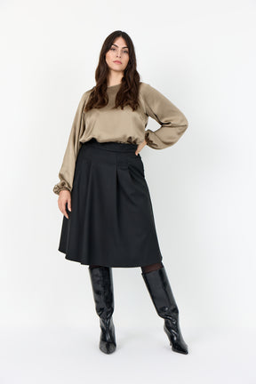 Wasabi Amelia Blouse in Taupe 