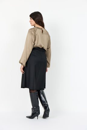 Wasabi Amelia Blouse in Taupe 