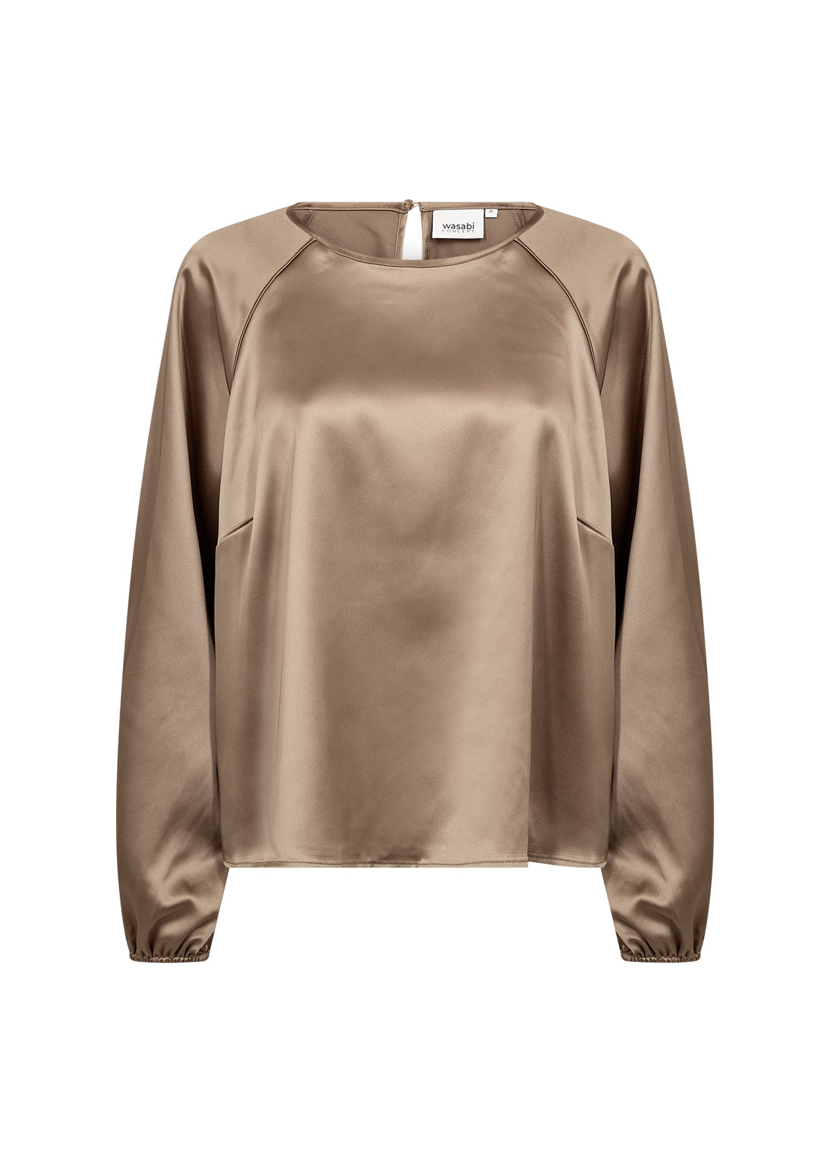 Wasabi Amelia Blouse in Taupe 