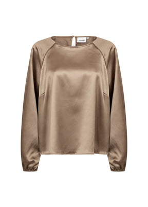 Wasabi Amelia Blouse in Taupe 