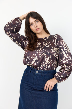 Wasabi Jovia Blouse in Brown 